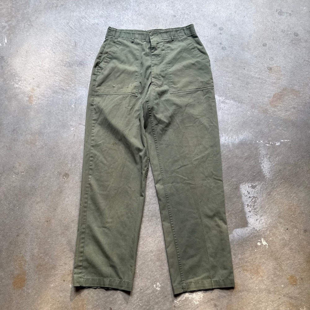 Vintage US Military OG-507 Fatigue Pants Olive Green